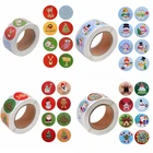 500 шт. рождественские этикетки наклейки бумажные Спасибо Этикетки для подарочной упаковки Скрапбукинг Декор Рождество Новый год