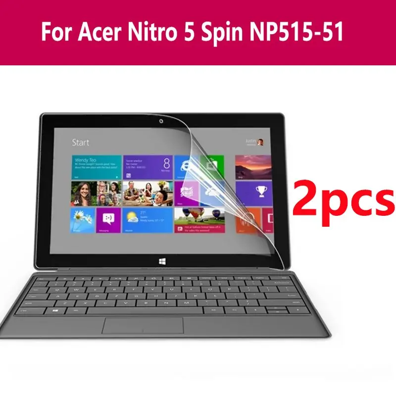 Топ 2 шт Плёнки 2x чистой тканью Clear/Тетрадь защитная плёнка для экрана ноутбука с