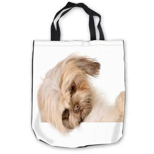 Холст Йоркширский терьер-собаки (1) сумка сумки повседневная хозяйственная