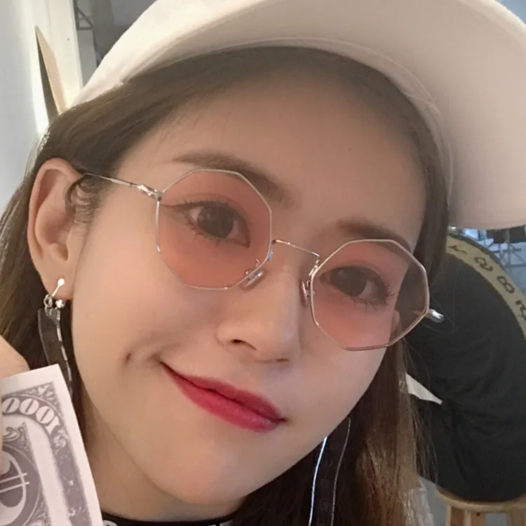 Европейский и американский стиль очки Восьмиугольные солнцезащитные ретро