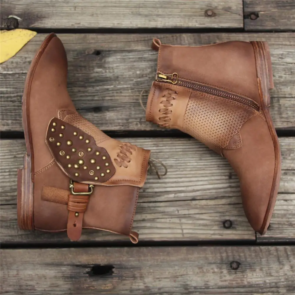 Женские ботильоны ручной работы из овечьей кожи Удобные прогулочные ботинки с