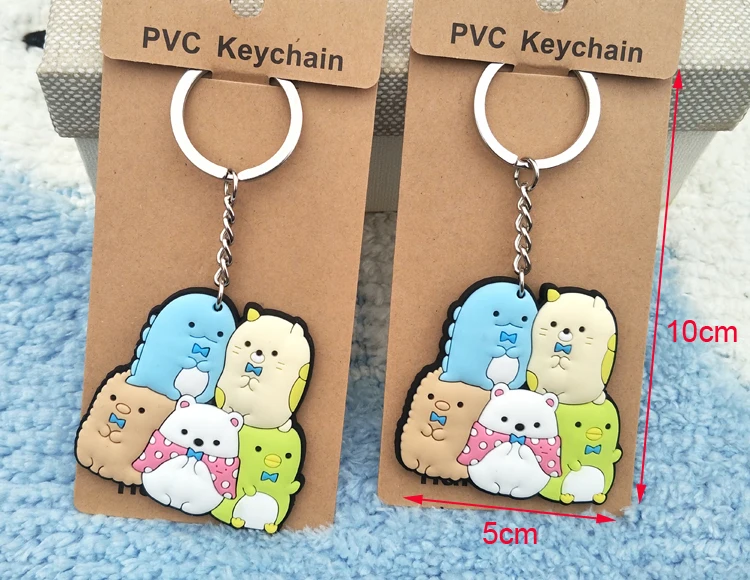 COSANER Sumikko gurashi популярный аниме-брелок для ключей брелок из ПВХ подарок на день