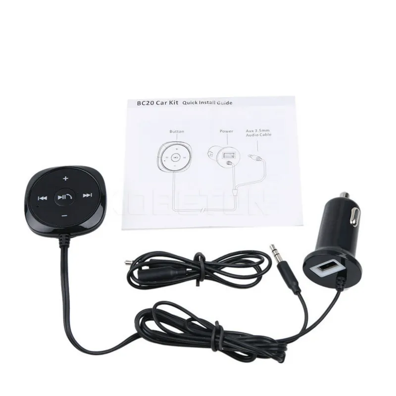 Bc20 Автомобильный MP3 плеер fm модулятор передатчик Bluetooth Aux аудио выход USB