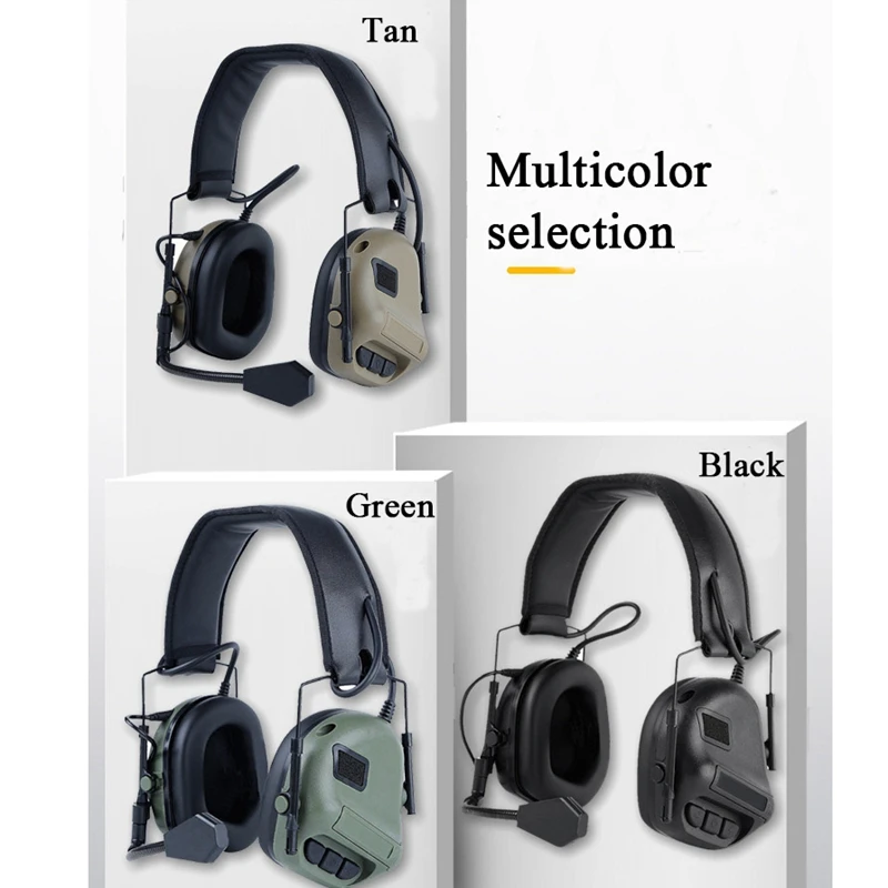 Тактические охотничьи наушники шумоподавляющие защитные для страйкбола
