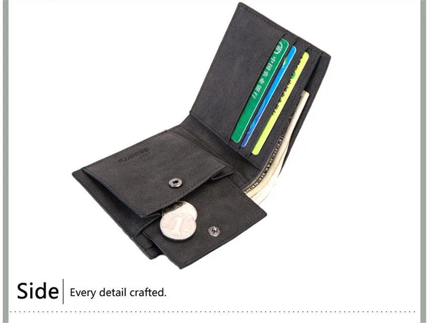 Модные мужские кошельки RFID, мужской бумажник, держатель для карт на молнии, маленькие кошельки для денег, дизайн, тонкое портмоне для денег, портмоне