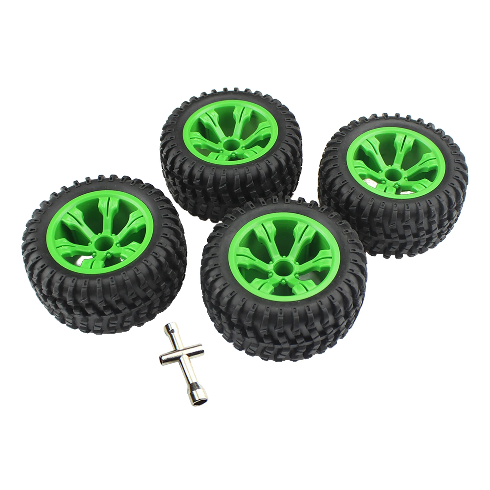 

4 Pc 110mm Dia. Plastic Tyres for Wltoys 12428 124018 124019 12428- 1/12 RC Car