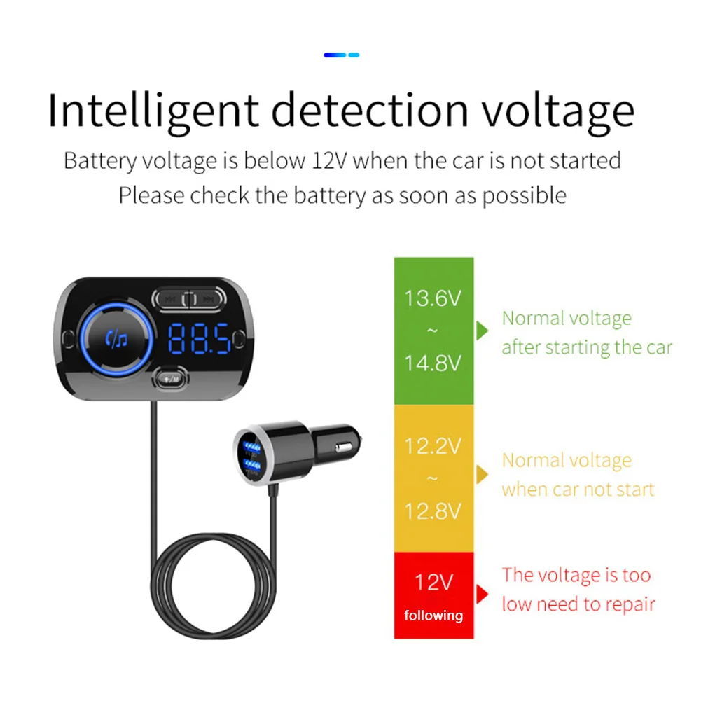 Bluetooth приемник FM передатчик BC49BQ автомобильный TF U диск MP3 аудио музыкальный плеер