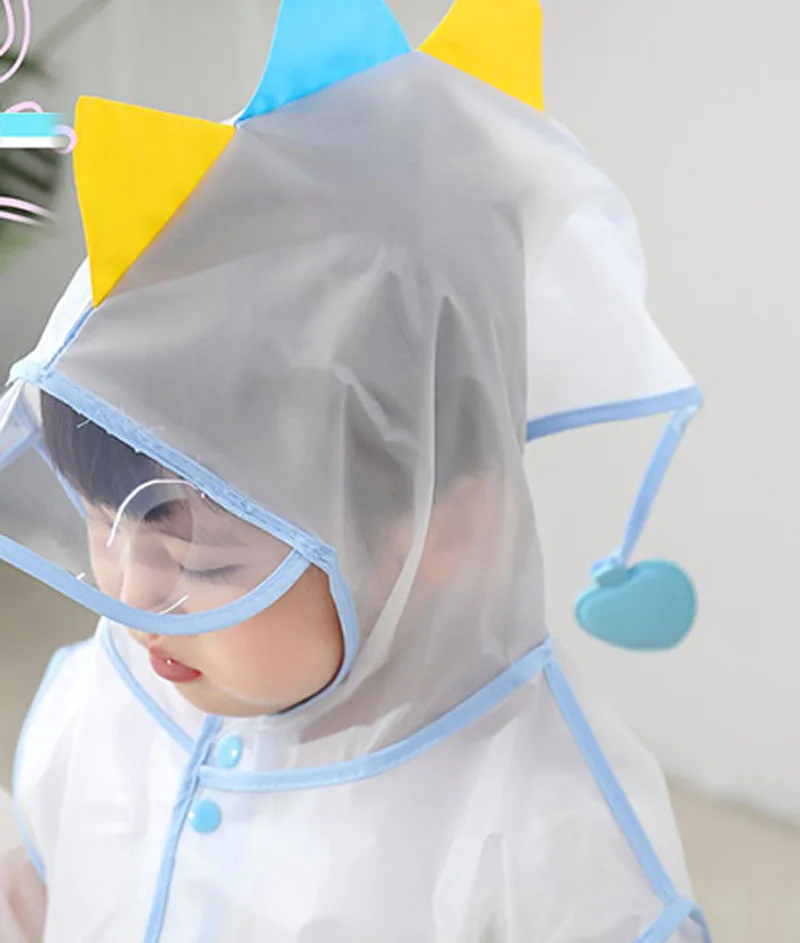 

Cartoon Dinosaur Kids Raincoat Waterproof Boys Girls Hooded Rain Coat Children Trasparent Rain Suit Toddler Rainwear HM031