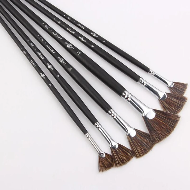 6 шт./компл. специальное предложение щетка с кабаном набор ручек Веерная форма