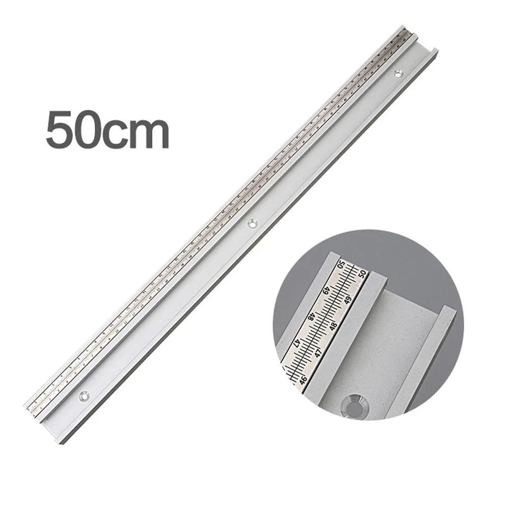 

45 Type Woodworking Tools DIY T Track Carpenter Aluminum Slot Miter Sturdy Crafts Movable Scale Gauge Workbench Table Saw Ruler