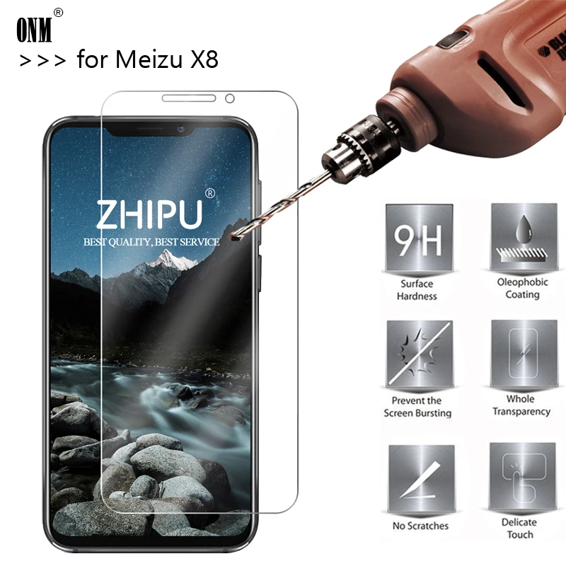 Закаленное стекло премиум класса 2.5D 0 26 мм 9H для Meizu X8 защитная пленка из