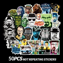 TD ZW 50 Pcs/lot American Classic Breaking Bad Stickers Graffiti Stickers For Laptop Luggage  Car PVC Waterproof Decal Sticker