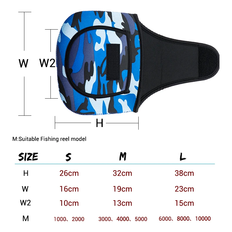 Водонепроницаемая сумка для рыболовной катушки камуфляжная спиннинга защитный