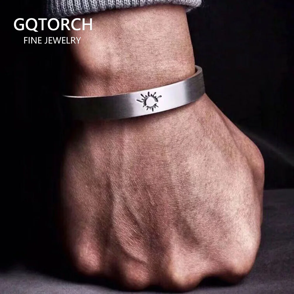 Твердые 999 стерлингового серебра ювелирные изделия Парные браслеты для