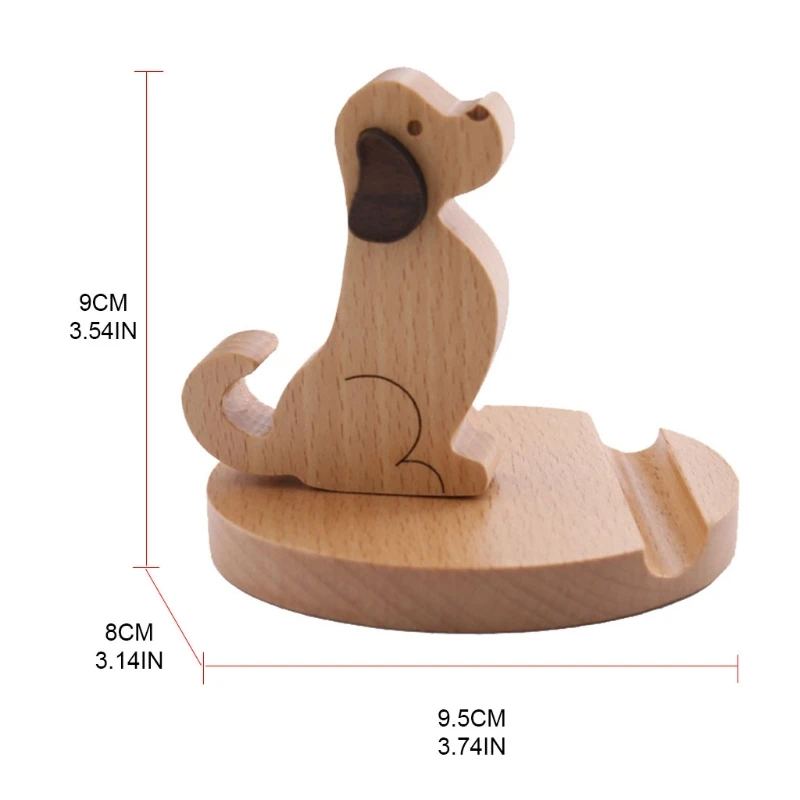 

Puppy Phone Stand 3D Effect Mobile Phone Stand Holder Portable Dog Ornaments for Free Hands Watching Movie