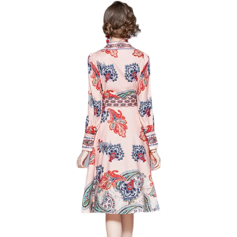 

COIGARSAM Print Women dress New Dresses Design And Color 8873