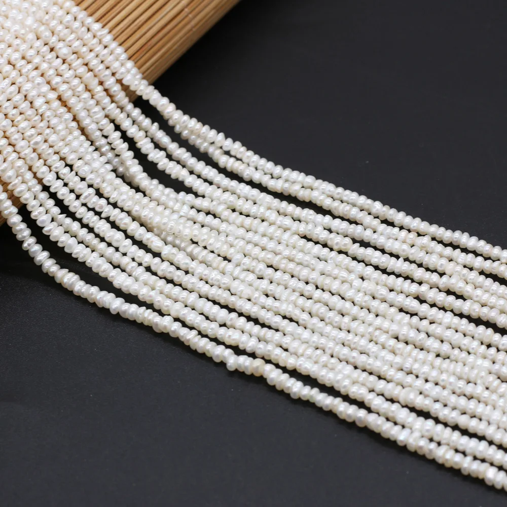 

Natural Pearl Beads Potato Shape White Freshwater Pearl Beading Charms Accessories for Jewelry Making Necklace Bracelet 3-3.5mm
