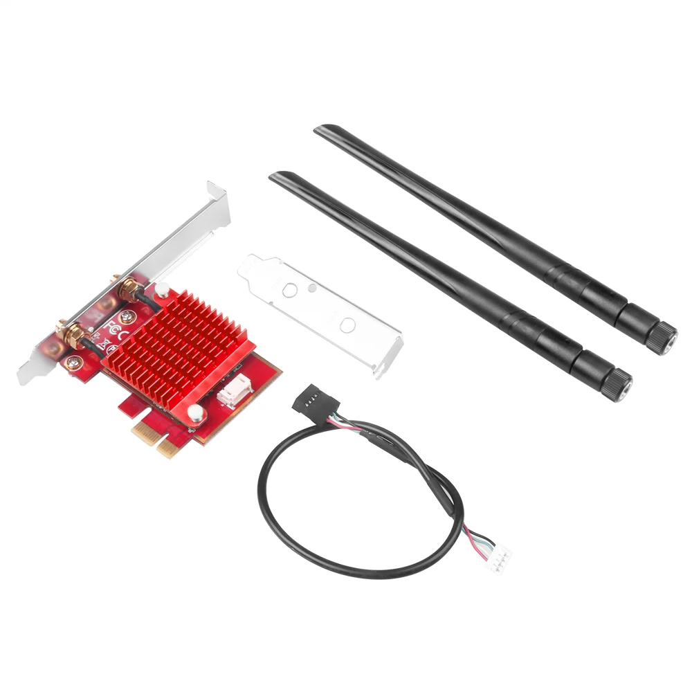 Wi Fi 6 PCI e сетевая карта 3000 Мбит/с AX200 802.11AX Bluetooth 5 0 Беспроводная Wifi6 Экспресс антенна