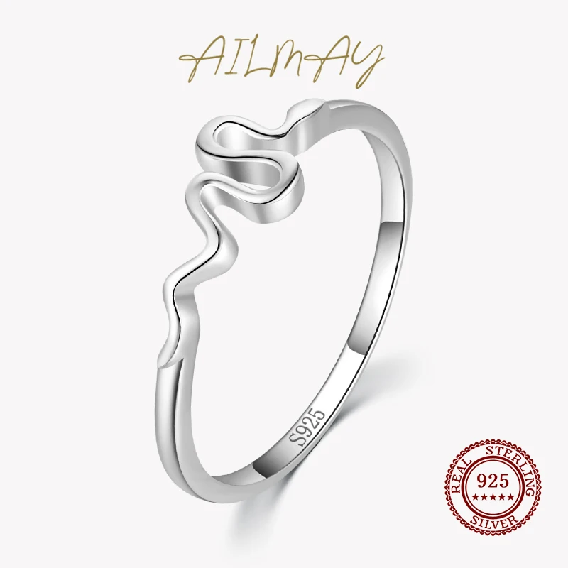 Женское кольцо в виде змеи из серебра 925 пробы | Украшения и аксессуары
