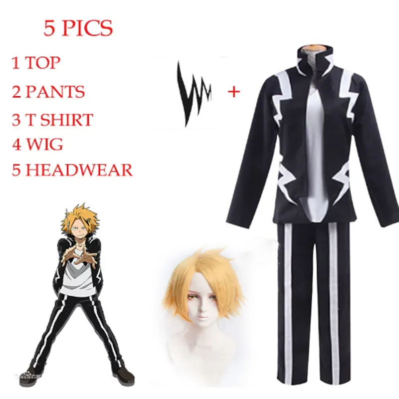 Парики для косплея дэнки каминари из аниме Моя геройская Академия термостойкие