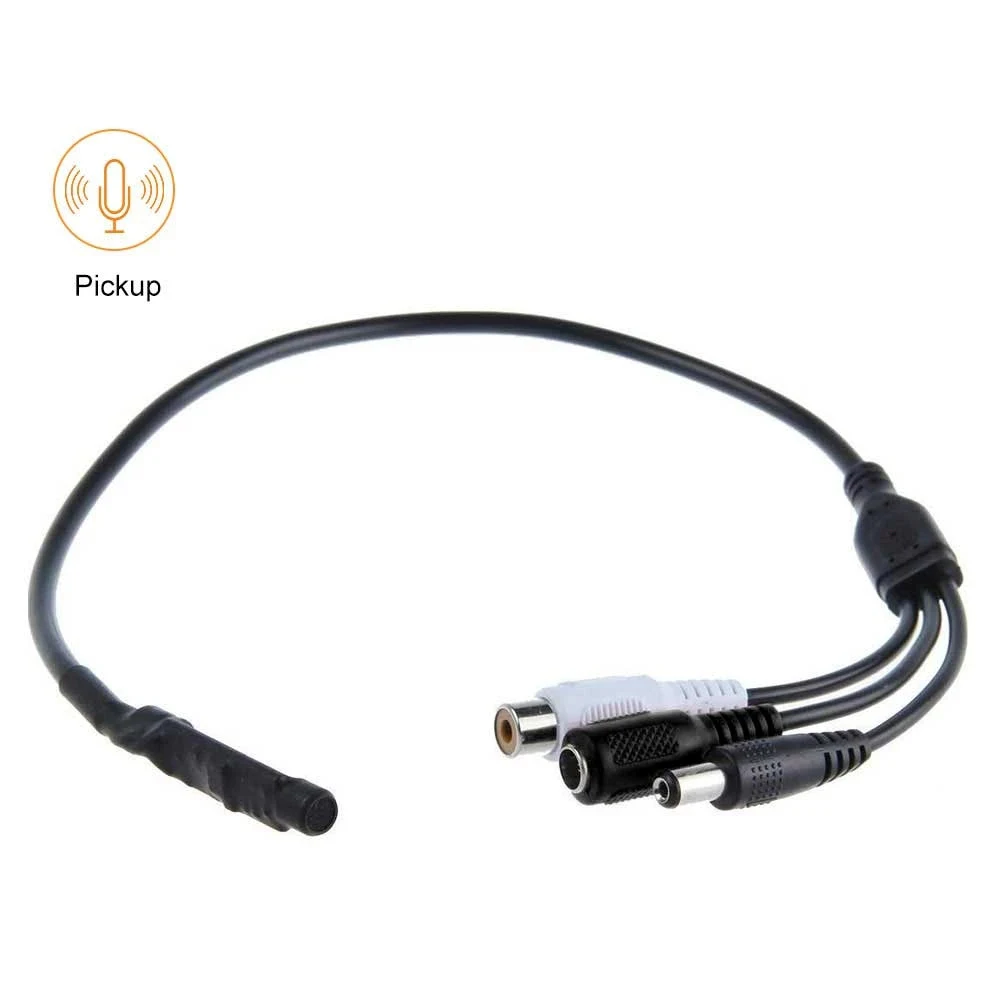

Sound Pickup Microphone Three Wire Interface Monitoring Pickup High Sensitivity Monitoring Pickup for Camera Audio System