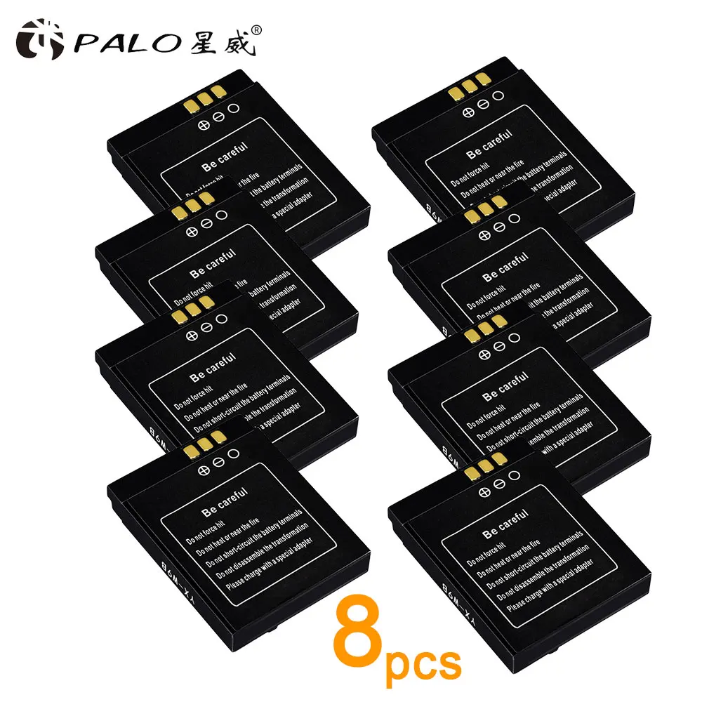 8pcs battery PALO перезаряжаемая батарея для умных часов DZ09 SmartWatch с аккумулятором 3,7 в 380 мАч для DZ09 QW09 W8 A1 V8 X6 - Цвет: 8pcs battery