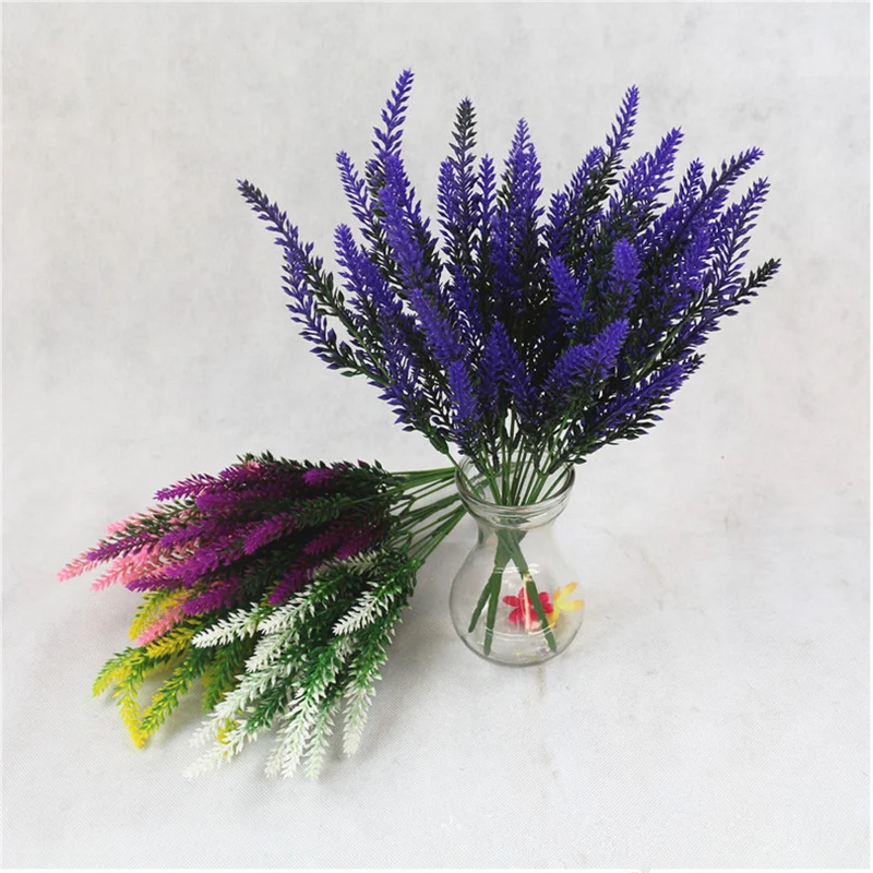 Искусственный цветок лаванды искусственный для рабочего стола украшение