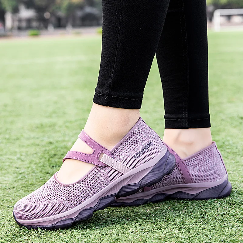 

Casual Sneakers Womens Comfortable Breathable Walking Shoes Slip on Light Mom Flatform Boat Shoe Anti-slip Zapatillas Mujer