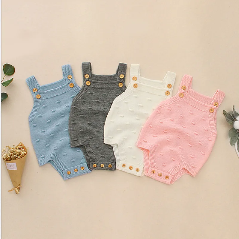 Трикотажные комбинезоны для новорожденных Весенний комбинезон Одежда мальчиков