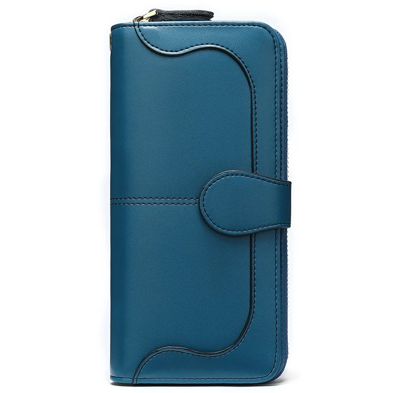 8855blue WESTAL Клатч женский кошелек из натуральной кожи кошелек для женщин длинные кошельки чехол для телефона с отделением для карт кошельки carteira - Цвет: 8855blue