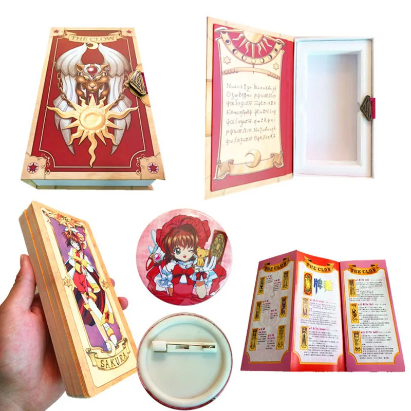 Cardcaptor card captor Сакура Клоу карты Таро карты книги Косплей