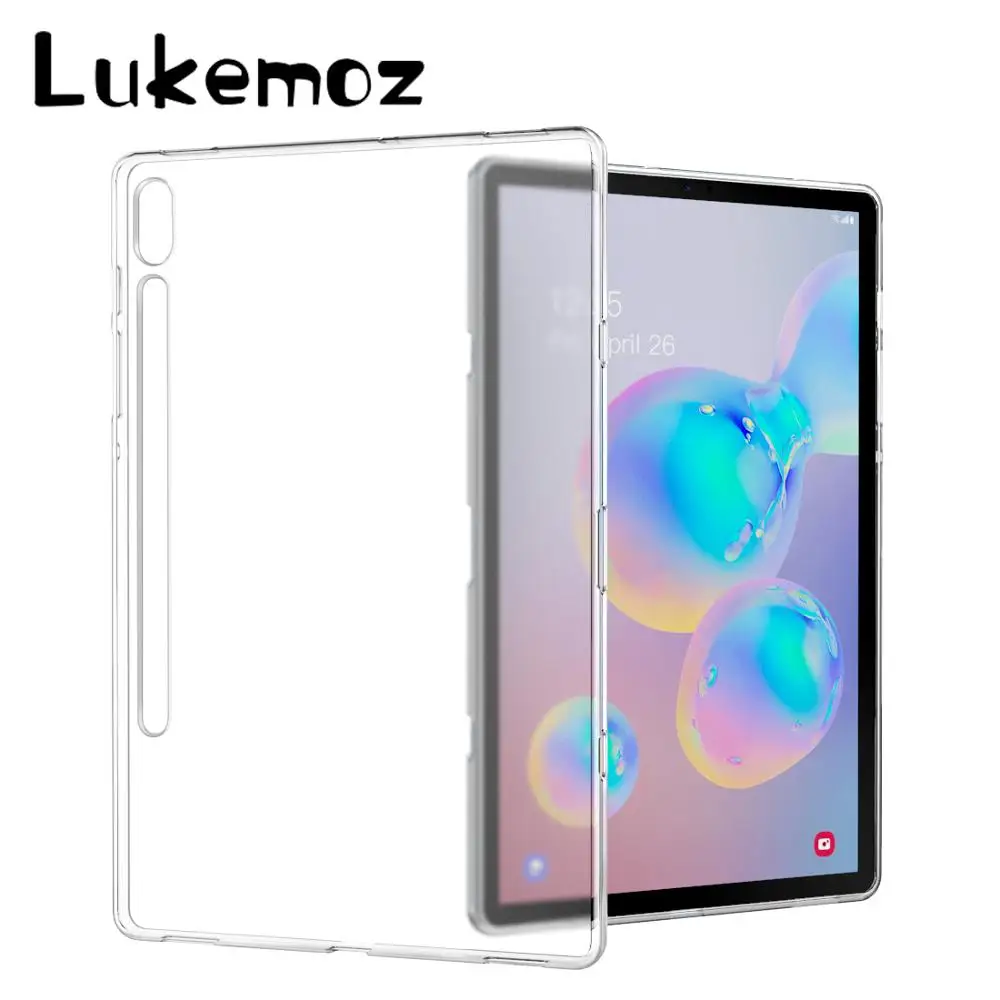 Чехол для Samsung Galaxy Tab S6 10 5 чехол 2019 прозрачный мягкий гибкий ТПУ ударопрочный