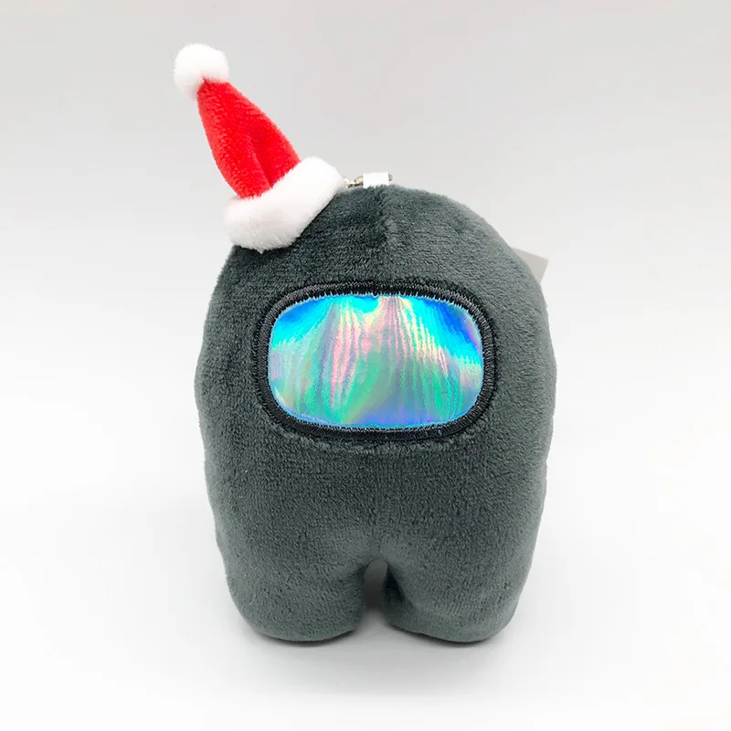 

NEW Among Us plush Toys with christmas Hat 11cm voice Dolls sugar colors Chirldren Aciton Figure Mode Among Us Plushie kids toys