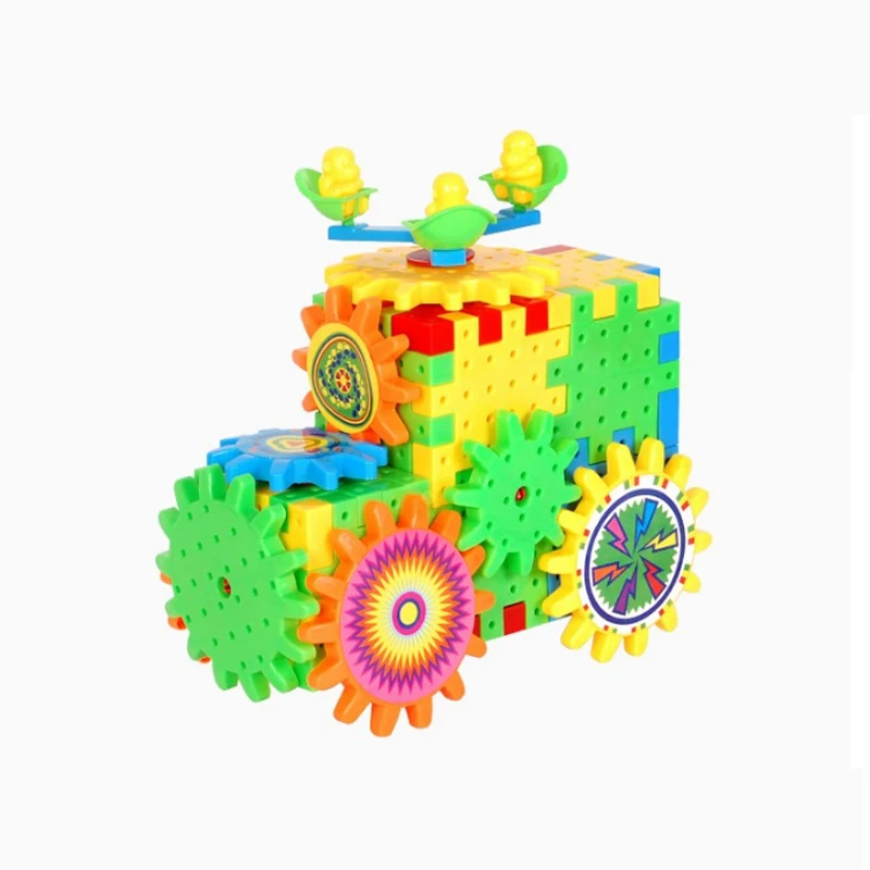 81 шт. электрические шестерни 3D Модели Строительные наборы пластиковые кирпичные