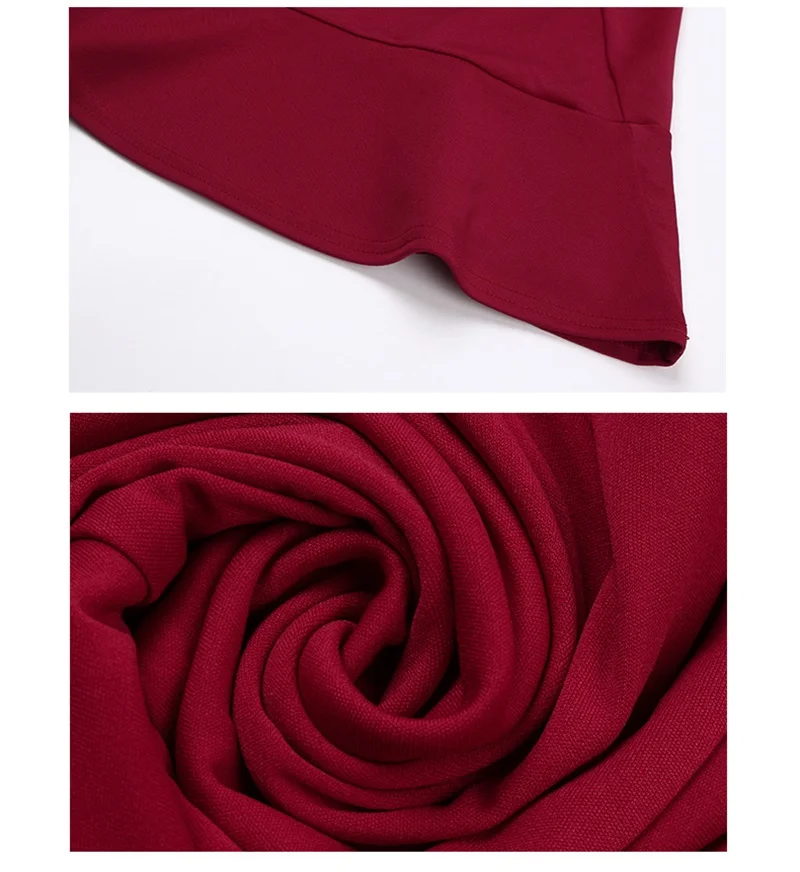 

Women's Slim Solid Color Dress Summer Short-Sleeve Stitching V-Neck Ruffle Irregular Hem Dresses WL278