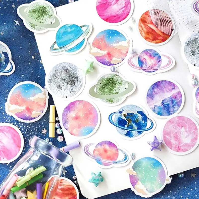 45 шт./кор. весело планета декоративные наклейки Скрапбукинг ярлыком дневник