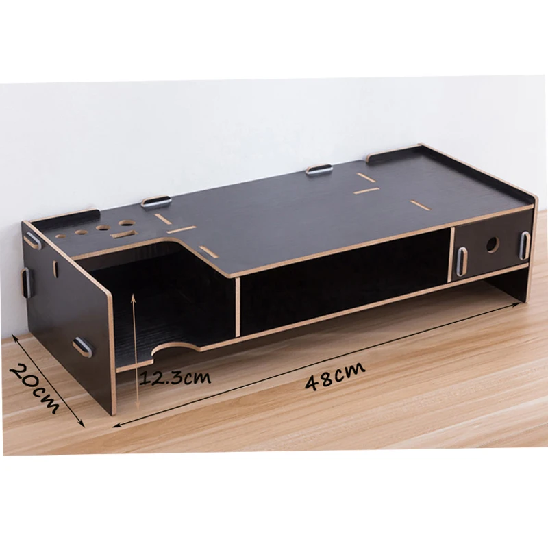 Подставка для монитора многофункциональная деревянная подставка ноутбука с