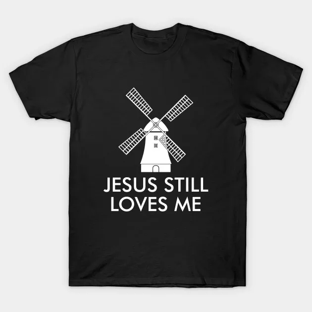 Мужская футболка Still Loves Me Windmill Christian Футболка женская футболка|Мужские футболки| |
