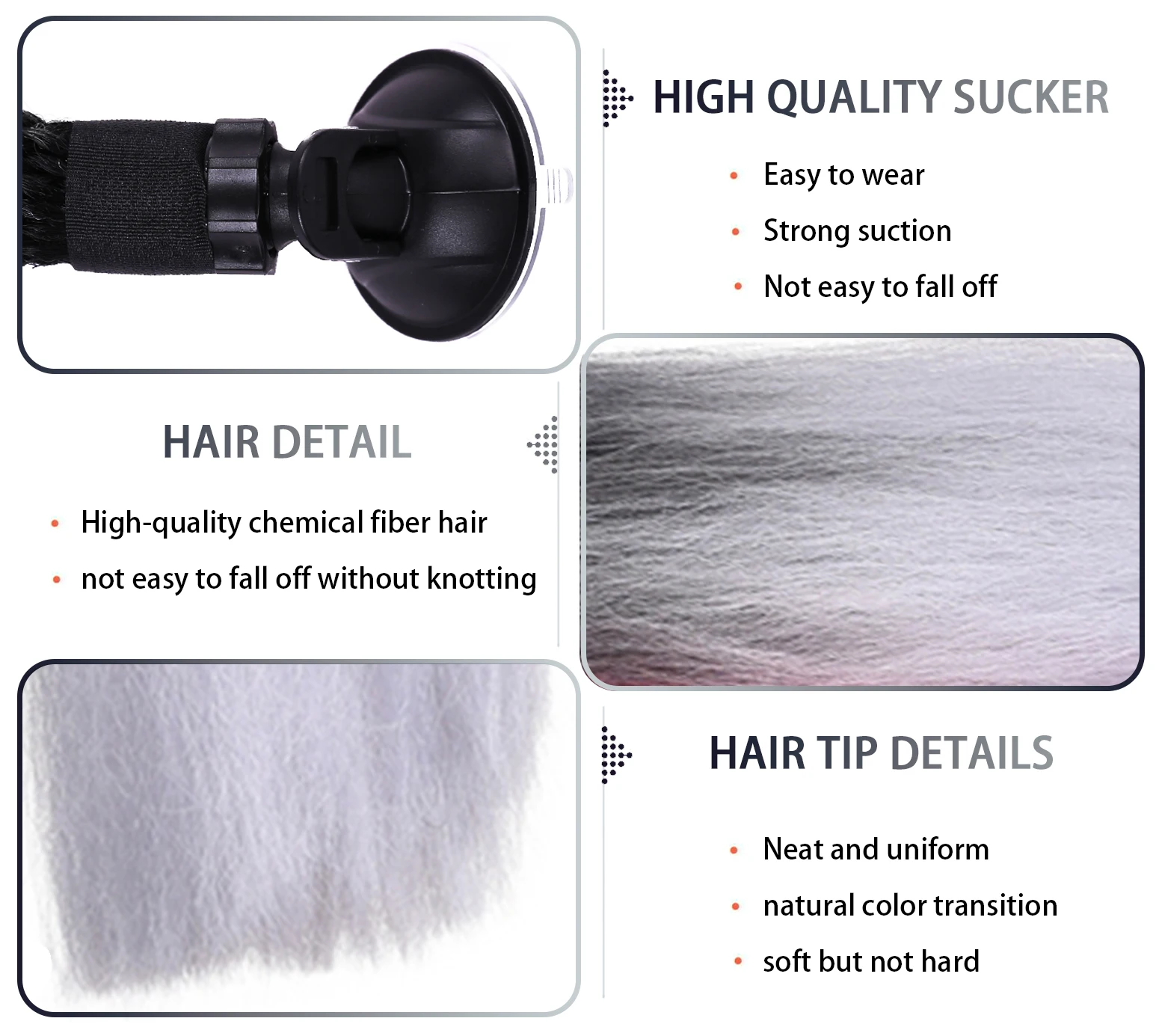 2 шт. синтетические косы для мотоциклетного шлема