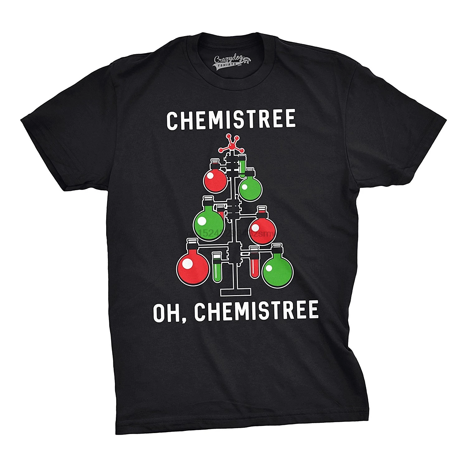 Crazy Dog футболки мужские s Chemistree футболка смешная химия наука Рождественская для