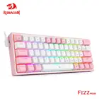 Механическая мини-клавиатура REDRAGON Fizz K617, игровая Проводная Съемная клавиатура с красным переключателем, 61 клавиша, USB, для путешествий