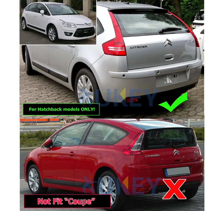 Аксессуары подходят для Citroen C4 2004 ~ 2010 Хэтчбек грязеотталкивающий брызговик 2005 2006