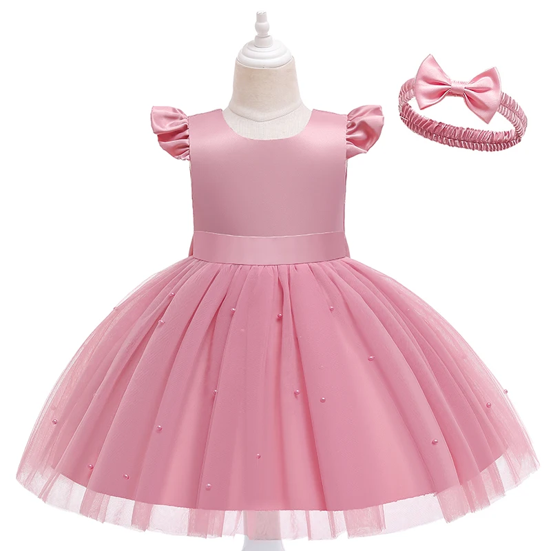 

Baby girl dress net gauze tutu skirt girl princess dress baby girl dress full moon baptism dress first birthday party dress