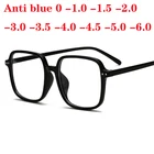 Большие квадратные Компьютерные очки для женщин и мужчин, прозрачная оправа, Большие оптические очки для близорукости