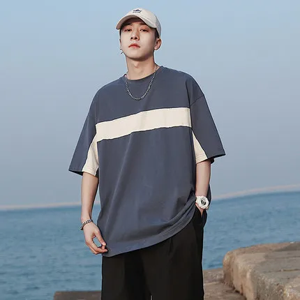 

Summer men's business casual short sleeve t-shirt 3621