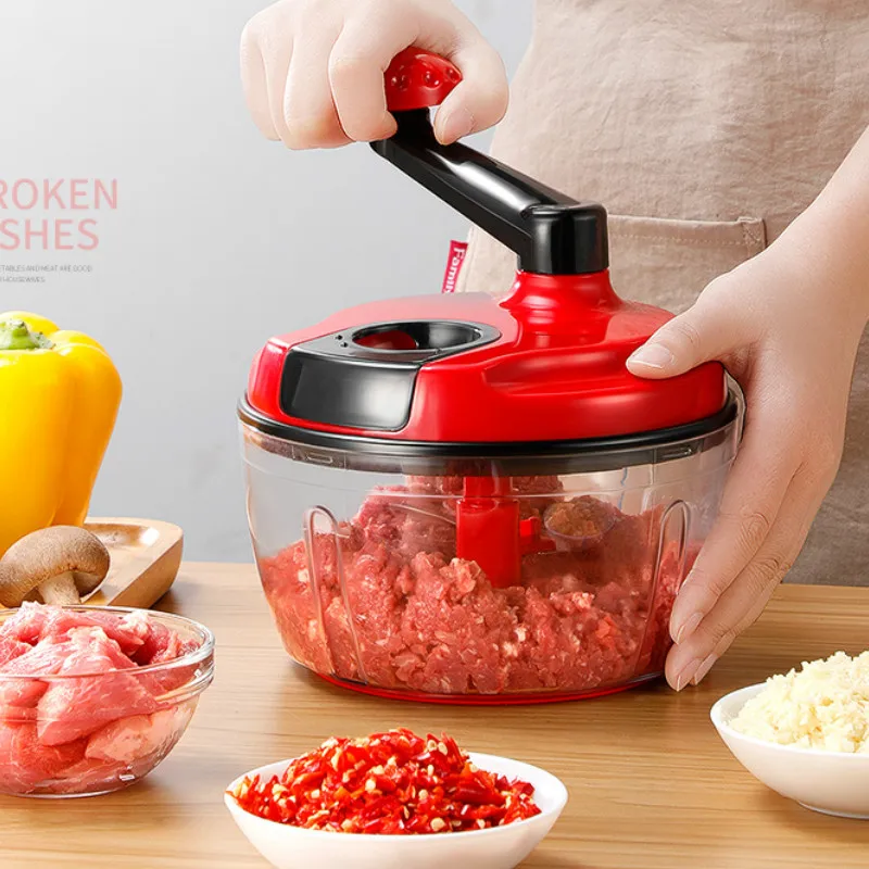 

Manual Powerful Meat Grinder Multifunctional Electric Food Processor Electric Blender Chopper Meat Slicer Keuken Cutter AB50JR