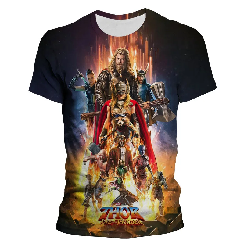 Мужская футболка с принтом Мстителей Тор модная Новая Летняя мужская коротким
