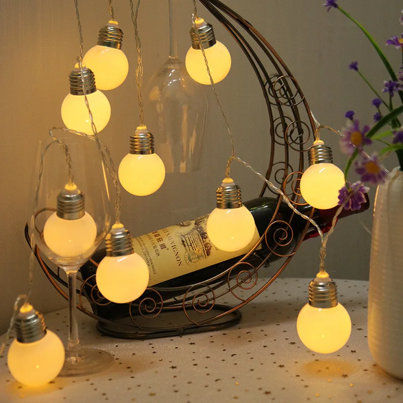 

String Lights Bulb Light String Imitation Bulb USB Battery Style Outdoor Indoor Bedroom Window Christmas Tree Decoration 1pc