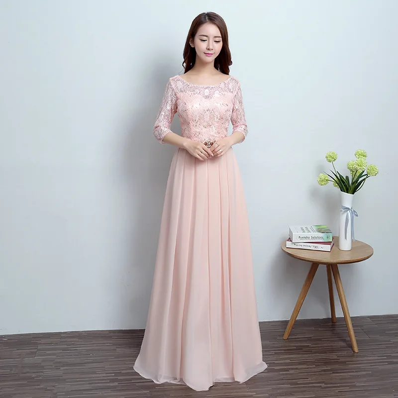 

Оптовая продажа, платье подружки невесты, новинка 2019, длинное приталенное платье для сестры, корейское вечернее женское платье для приема г...