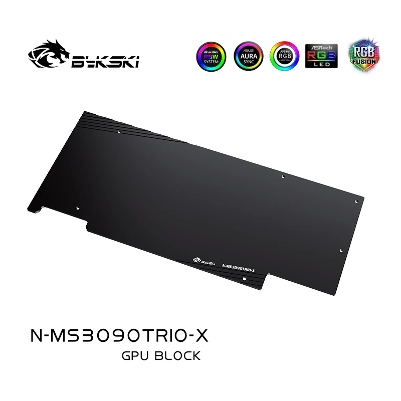 Блок водяного охлаждения Bykski GPU для MSI RTX 3090 3080Ti 3080 GAMING X TRIO система жидкости